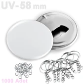 Buton Şişe Açacağı Anahtarlık 44 / 58 mm VG58UVAN VG44UVAN UV baskıya uygundur - 1