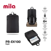 Classone Mila PR-EK100 15,6' Su Geçirmez Kumaş Fermuar  Okul Sırt Çantası thumbnail 5