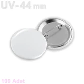 44 m 58 mm UV Baskıya Uygun Buton Rozet VG58UVBR VG44UVBR - 1