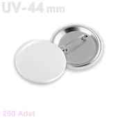 44 m 58 mm UV Baskıya Uygun Buton Rozet VG58UVBR VG44UVBR - 2