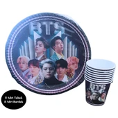 Bts Karton Tabak Bardak 8 li Set - 1