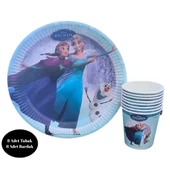 Frozen Karton Tabak Bardak 8 li Set - 1
