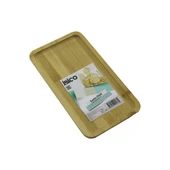 DİKDÖRTGEN AHŞAP BAMBU SERVİS SUNUM TEPSİ - TAHTASI MİNİ TEPSİ 25 X 14 X 1.4CM (5232) - 1