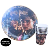Harry Potter Karton Tabak Bardak 8 li Set - 1