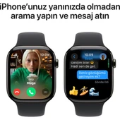 Apple Watch Series 10 GPS + Cellular, 42 mm Arduvaz Titanyum Kasa ve Siyah Spor Kordon - S/M - 7