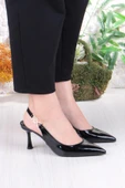 Fort 129-1122 Fls Rugan Önü Kapalı Arkası Açık Topuklu Kadın Ayakkabı thumbnail 3