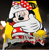 Çift Taraflı Mickey Mouse  Desenli  Tek Kişilik Nevresim - 1