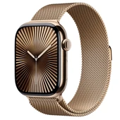 Apple Watch Series 10 GPS + Cellular 42mm Altın Rengi Titanyum Kasa ve Altın Rengi Milano Loop - 4