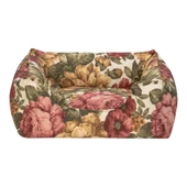 Pet Comfort Alpha  Gül Desenli Kedi ve Köpek Yatağı S 60x50cm thumbnail 1