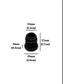 Yuvarlak Demir Profil İç Tapa Geçme Plastik Ayak Geçme Koruma Plastiği(19MM)(SİYAH) Siyah 19mm SİYAH - 2 ADET thumbnail 5