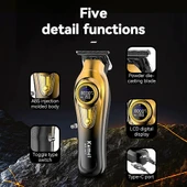 Kemei KM-1677 Saç Düzeltici Profesyonel Saç Kesme Makinesi - 3