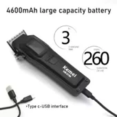 Kemei KM-2796 DLC Blade LCD Ekran 9000RPM Profesyonel Saç Kesme Makinesi - 3