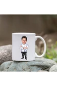 Özcan Tasarım Kişiye Özel Bardak - Karikatür Bardak - Erkek Aşçı Bardak thumbnail 1