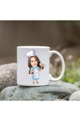 Özcan Tasarım Kişiye Özel Bardak - Karikatür Bardak - Kadın Aşçı Bardak thumbnail 1