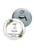 Özcan Tasarım Kişiye Özel Açacaklı Düğün Magnet - Nişan Magnet - Söz Magnet ( 24 Adet ) thumbnail 1