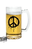 Özcan Tasarım Barış Sembollü Bira Bardağı - Bira Bardak thumbnail 1