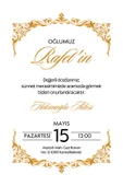 Özcan Tasarım Kişiye Özel Davetiye - Sünnet Davetiye - Sünnet Davetiyesi ( Zarflı ) ( 50 Adet ) Model 4 thumbnail 1