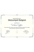 Özcan Tasarım Kişiye Özel Sertifika - Mezuniyet Sertifikası - Mezuniyet Belgesi ( 10 Adet ) Sade thumbnail 1