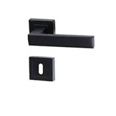 Lama Rozetli Kare Oda Kapı Kolu Siyah 1 Takım - 1