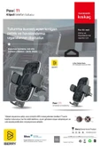 IBERRY PAW T1 METALİK KLİPSLİ SÜPER ADAPTATİF ARAÇ İÇİ TELEFON TUTUCU - 6
