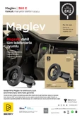 MAGLEV MG360E KLİPSLİ MANYETİK  ARAÇ İÇİ TELEFON TUTUCU Her Araca Uyumlu - 6