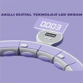 Smart LCD Ekranlı Masajlı Hulahop Ayarlanabilir Ağırlıklı Egzersiz Çemberi - 5