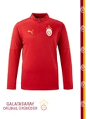 Galatasaray Puma Lisanslı A Takım Kırmızı Yarım Fermuarlı Antrenman Üst - 1