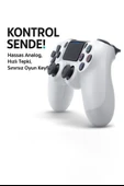 Yeni Nesil PS4 Kolu  Kablosuz, Şarj Edilebilir, Ergonomik  Titremeli  Dayanıklı Oyun Dostu - 4