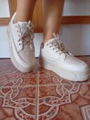 Kadın Spor Ayakkabı Bej Renk - 16