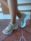 Kadın Spor Ayakkabı Bej Renk - 1