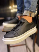 Günlük Ayakkabı Siyah (Beyaz Taban) thumbnail 2