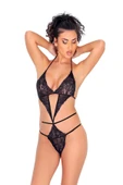 Siyah Dantel Bodysuit - 1