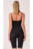 Siyah Kadın Paçalı Boy Dikişsiz Korse - 2