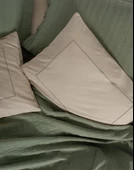 Çift Kişilik Yatak Örtülü Pike Takımı Natura Vilo Yeşil thumbnail 3