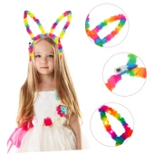 Fiber Optik LED'li Gökkuşağı Tavşan Kulak 17x23 cm thumbnail 2