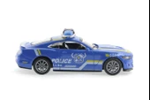 Die Cast Çek Bırak Metal Mavi Polis Arabası - 3