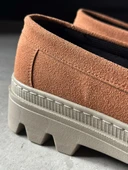 Yüksek Taban Klasik Ayakkabı Taba Süet - 6