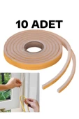 10 Adet Kapı Pencere Isı Yalıtım Süngeri Yapışkanlı Pencere Rüzgar Bandı 18MM x 2,5 MT thumbnail 3