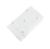 Lubow Love Beyaz Pudra Nakışlı 50x90 6'lı Havlu Seti thumbnail 2