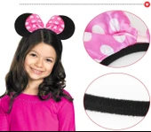 Pembe Fiyonklu Minnie Mouse Tacı Mini Kulak thumbnail 1