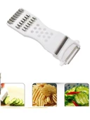 Rende Soyacak 5 Fonksiyonlu Sebze Meyve Soyucu Patates Havuç Salatalık Zencefil Doğrayıcı thumbnail 4