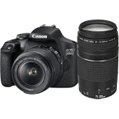 Canon EOS 2000D + 18-55mm + 75-300mm DSLR Fotoğraf Makinesi - 1