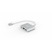 INCA ITPC-04TX 0.15metre TYPE-C - HDMI Görüntü Adaptörü Gümüş 100W thumbnail 1