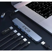 INCA IUTP-7 5port TYPEC-USB 3.0 USB Çoklayıcı Hub 100W thumbnail 5
