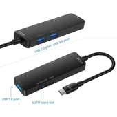 INCA ITPC-5T 4port Type-C Kart Okuyucu USB Çoklayıcı Hub thumbnail 4