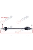GVA KOMPLE AKS SAĞ SKODA FAVORIT 1.3 89-94 865mm 612138 - 1