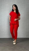 Lucky Life Kadın Kısa Kollu Yuvarlak Yaka Aerobin Bluz Ve Pantolon Ikili Takım thumbnail 1
