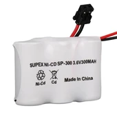 Supex SP-300 NI-CD Kısa Açık 3.6 Volt 300Mah Telsiz Telefon Pili - 1