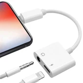 Powermaster IP 7-8-Plus-X Serisi Lightning Kulaklık-Şarj Çevirici Adaptör - 1