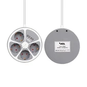 Vea VE-G604YU 4'Lü 2 USB’Li Anahtarlı 1.5 Metre Grup Priz - 2